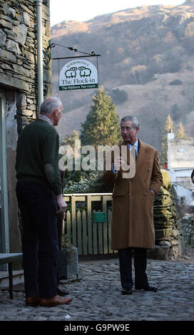 Prince Of Wales besucht nordwestlich Stockfoto