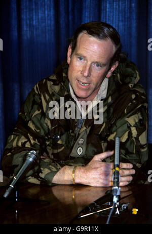 Falkland-Krieg - Welsh Guards Heimkehr Stockfoto