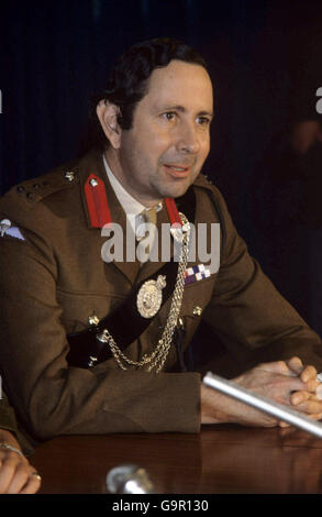 Falkland-Krieg - Welsh Guards zurück von Falkland Stockfoto