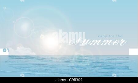 Dieses Bild ist eine Vektordatei, die eine Sommer-Komposition. Stock Vektor