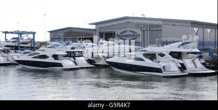 Luxus-Yachten - Poole Stockfoto