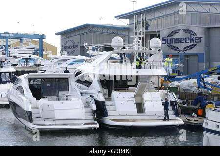 Luxus-Yachten - Poole Stockfoto