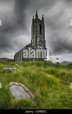 Alte Kirche von Dunlewey, County Donegal, Irland / Dunlewy, Ruine Stockfoto