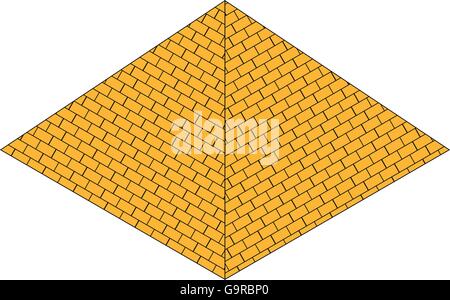 isometrische Ägypten Pyramide Stock Vektor