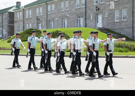 Mitglieder des 22e Regiment im La Citadelle in Quebec City Praxis Bohrer Stockfoto