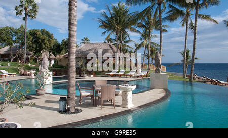 Schwimmbad, Hotel Siddhartha, Tauchresort & Spa, Bali, Indonesien / Tulamben Stockfoto