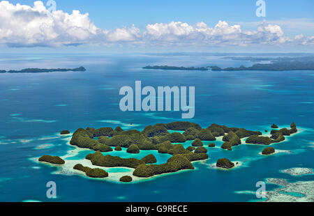 1000 Inseln, Palau, Mikronesien, Bismarck-Archipel Stockfoto