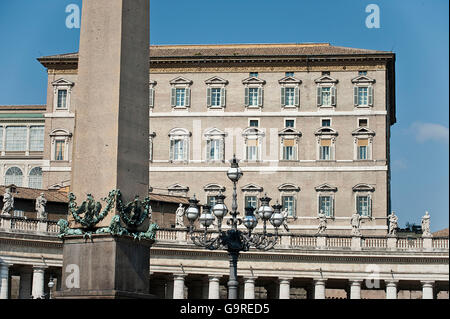 Vatikan-Palast, mit Papstresidenz, Vatikanstadt, Vatikan, Rom, Latium, Italien Stockfoto