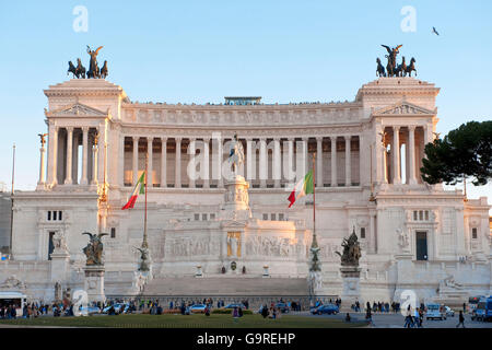 Nationaldenkmal für Viktor Emanuel II., Rom, Latium, Italien / Monumento Nazionale a Vittorio Emanuele II Stockfoto