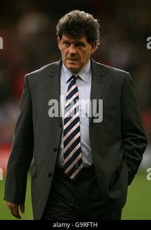 Rugby Union - RBS 6 Nations Championship 2007 - Wales gegen England - Millennium Stadium. Wales-Coach Gareth Jenkins. Stockfoto