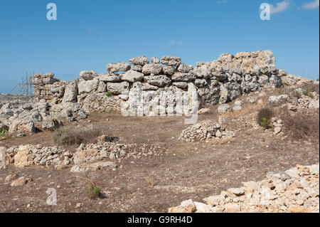 Ggantija Tempel, Gozo, Malta / Giants Turm Stockfoto