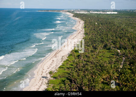 Strand, Bavaro, Punta Cana, La Provinz Altagracia, Dominikanische Republik Stockfoto