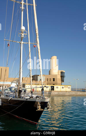 Hafen Sie, Master Turm, Schiff, Segelschiff, Port Ghalib, Marsa Alam, Ägypten Stockfoto