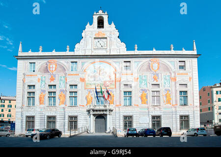 Palazzo San Giorgio, Genova-Genua, Ligurien, Italien, Europa / Genua Stockfoto