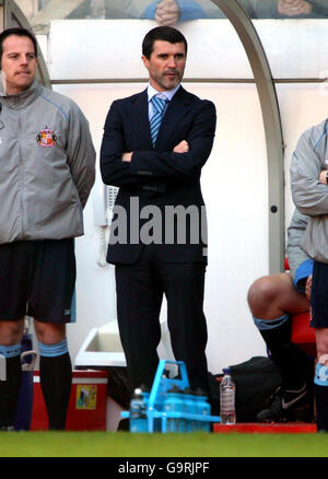 Fußball - Coca-Cola Football Championship - Sunderland V Wolverhampton Wanderers - Stadium of Light. Roy Keane, Manager von Sunderland, während des Coca-Cola Football Championship-Spiels im Stadium of Light, Sunderland. Stockfoto