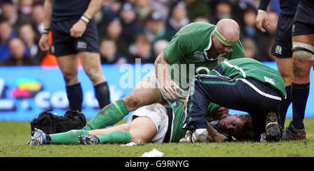 Rugby-Union - RBS 6 Nations Championship 2007 - Schottland / Irland - Murrayfield Stockfoto