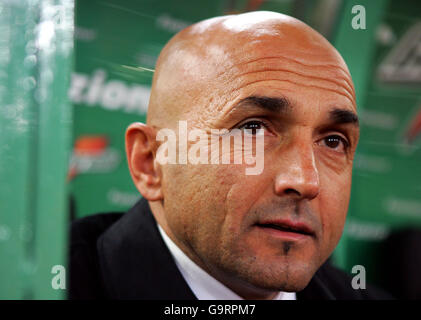 Fußball - Italienische Serie A - Roma gegen Udinese - Olimpico Stadium. Roma-Trainer Luciano Spalletti Stockfoto