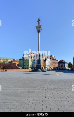 Schlossplatz (Plac Zamkowy) in Warschau Stockfoto