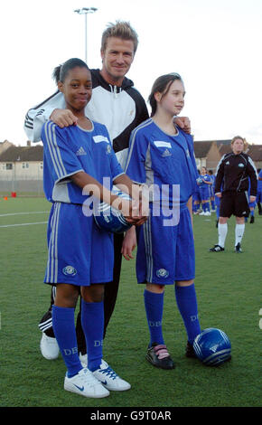 Beckhams Besuch Bristol Stockfoto