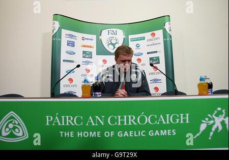 Fußball - Training der Republik Irland und Pressekonferenz - Croke Park Stockfoto