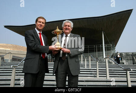 Golf-Ryder Cup Fototermin - National Assembly for Wales Stockfoto