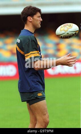 Rugby-Union - British and Irish Lions Tour von Australien - Australien Wallabies Training GABBA Stockfoto