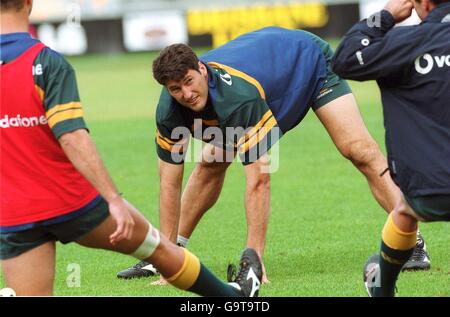 Rugby-Union - British and Irish Lions Tour von Australien - Australien Wallabies Training GABBA Stockfoto