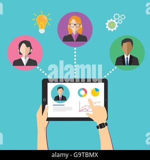 Mitarbeiter-management Stock Vektor