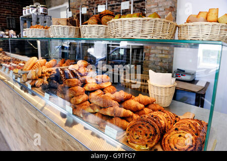 Französische Bäckerei, Paris 20., Paris Stockfoto