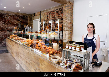 Französische Bäckerei, Paris 20., Paris Stockfoto