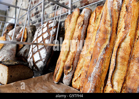 Französische Bäckerei, Paris 20., Paris Stockfoto