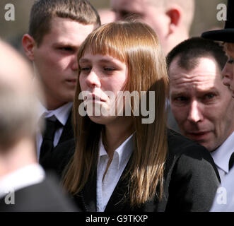 Casey Leigh Mullen Begräbnis Stockfoto