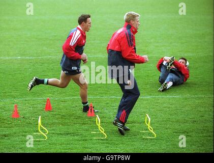 Internationalen Rugby-Union - British and Irish Lions Tour von Australien - Ausbildung Canberra Stockfoto