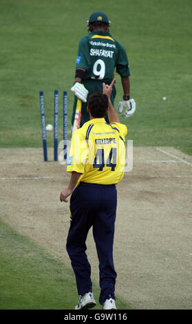 Trent Bridge Cricket - Friends Provident Trophy - Nord-Gruppe - Nottinghamshire Outlaws V Yorkshire Phoenix- Stockfoto