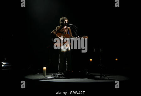 . . Damien Rice im Konzert im Hammersmith Apollo im Westen Londons. Stockfoto