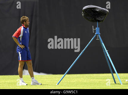 Grille - ICC Cricket World Cup 2007 - England Netze Praxis - Antigua Stockfoto