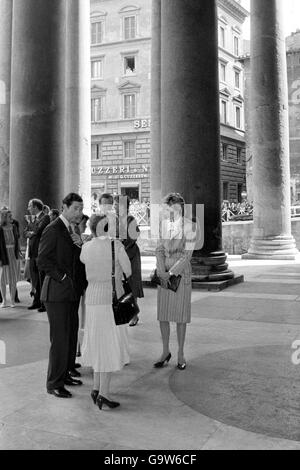 Königlicher Besuch in Italien Stockfoto