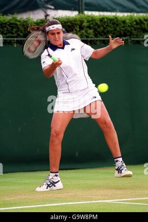 Tennis, Wimbledon 2001, Dritte Runde. Conchita Martinez Stockfoto