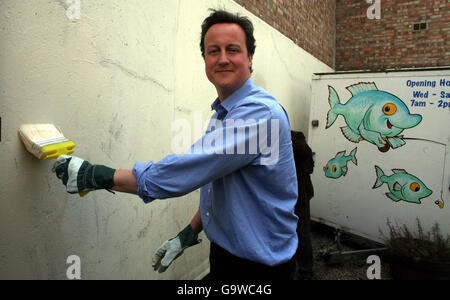 David Cameron in Norfolk Stockfoto