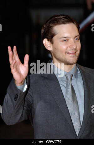 Tobey Maguire kommt zur Gala UK Premiere von Spider-man 3 im Odeon Cinema am Leicester Square im Zentrum von London. Stockfoto