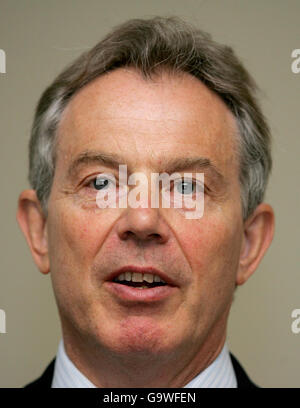 Blair besucht UCH Stockfoto