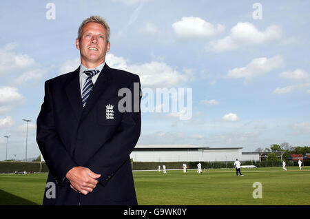 Cricket - Peter Moores - Pressekonferenz - Loughborough Stockfoto