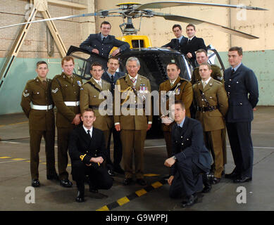 Prince Charles besucht RAF Shawbury Stockfoto