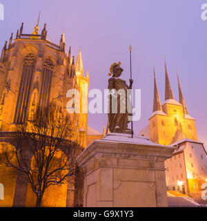 Erfurter Dom, Deutschland Stockfoto