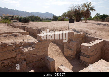 ausgegrabenen historischen Stätte der islamischen Stadt Ayla, Aqaba, Jordanien / Akaba Stockfoto