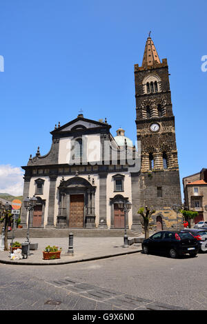 Fassade der Kirche San Martino in Randazzo, Sizilien ...