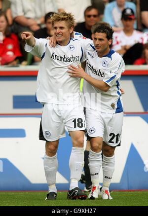 Fußball - deutsche Bundesliga - Bayer Leverkusen V Arminia Bielefeld - BayArena Stockfoto