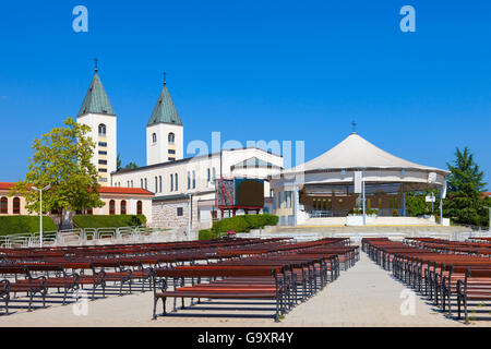 Saint James Kirche von Medjugorje in Bosnien-Herzegowina. Stockfoto