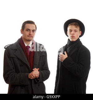 Zwei Geschäftsleute zuversichtlich Stockfoto