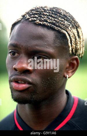 Fußball - FA Carling Premiership - Fulham. Louis Saha, Fulham Stockfoto